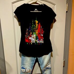 Dazzling Shirt & Denim Pants